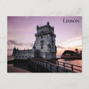 Lissabon Portugal Belem Tower Foto Postkarte