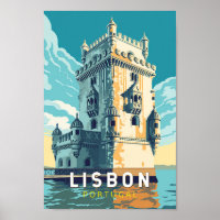 Lissabon Portugal Belem Turm Reisen Vintag