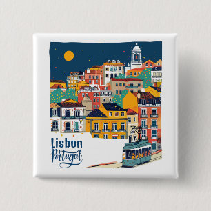 Lissabon Portugal Button
