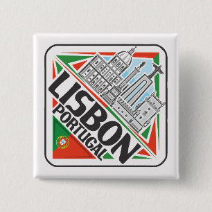 Lissabon Portugal Button