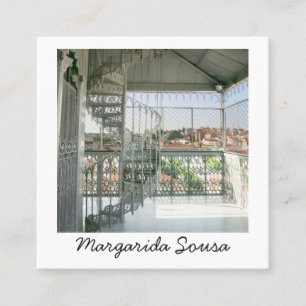 Lissabon Portugal City Europe Foto Reisen Quadratische Visitenkarte