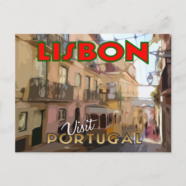 Lissabon, Portugal Eine Karte von Serie Visit.. (Vorderseite)