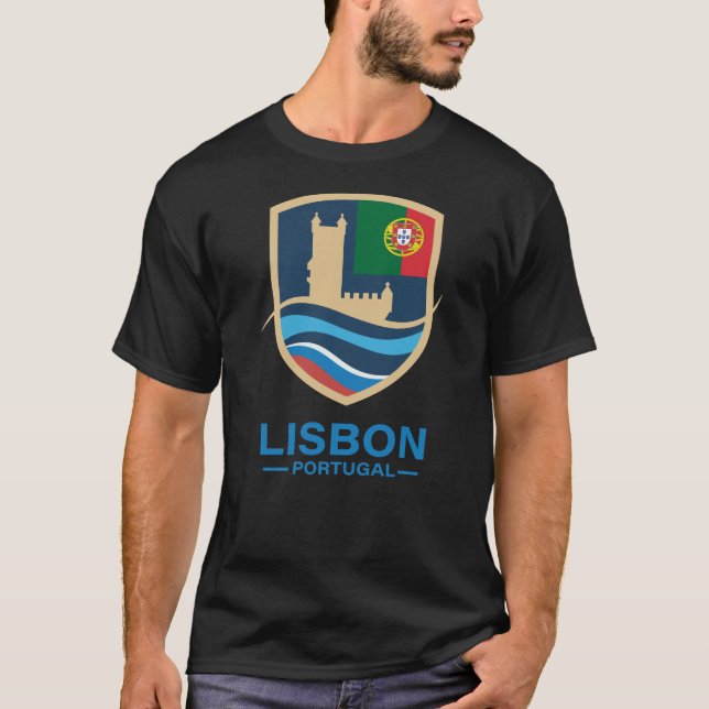 Lissabon Portugal Europa T-Shirt (Vorderseite)