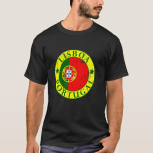 Lissabon, Portugal Flagge, Portugal Reise, Lissabo T-Shirt