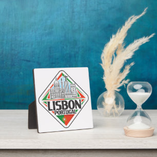 Lissabon Portugal Fotoplatte