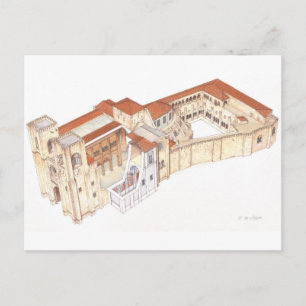 Lissabon Portugal. Kathedrale Postkarte