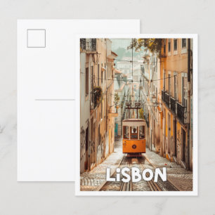 Lissabon Portugal Kunst Reise berühmter Ort Postkarte