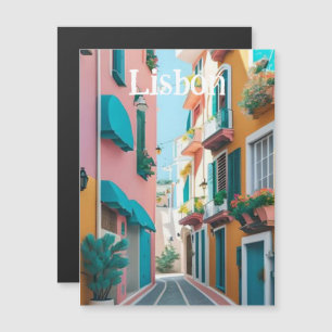 Lissabon Portugal Magnetkarte