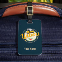 Lissabon Portugal mit Retro Tram Vintag Souvenir