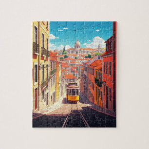 Lissabon Portugal Pantheon Alfama Anime Puzzle