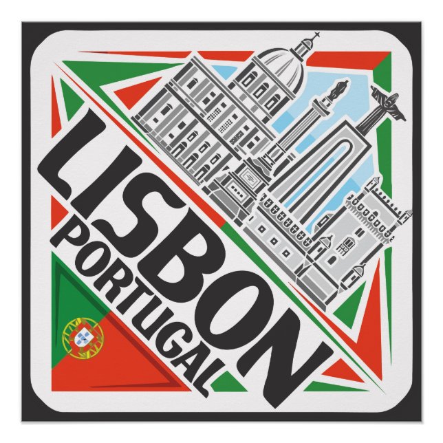 Lissabon Portugal Poster (Vorderseite)