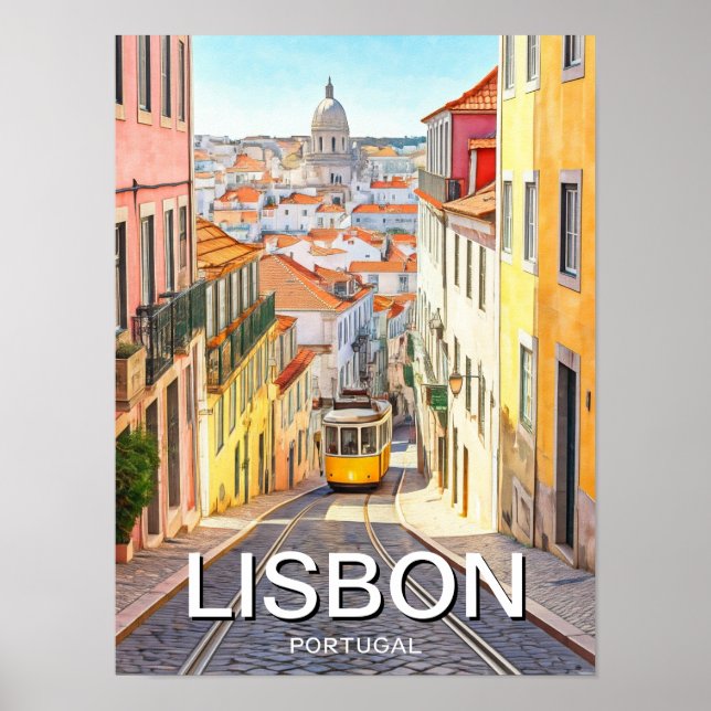 Lissabon Portugal Poster (Vorne)