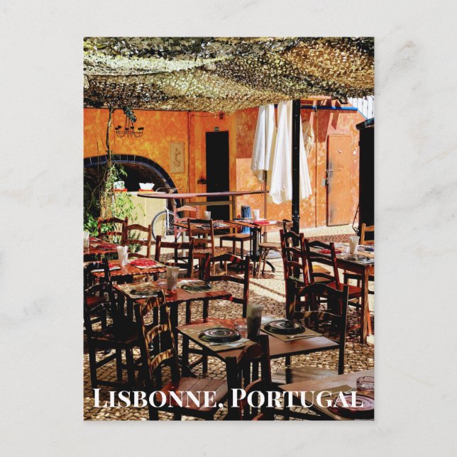 Lissabon, Portugal Postkarte (Vorderseite)