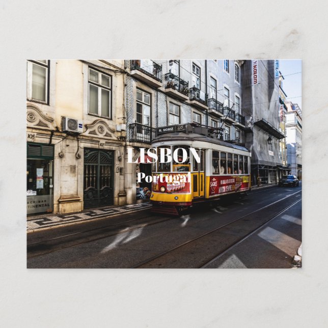 Lissabon, Portugal Postkarte (Vorderseite)