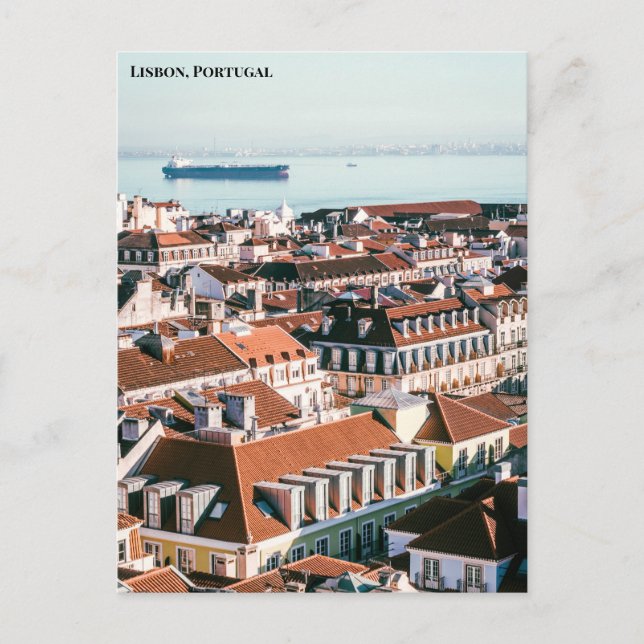 Lissabon, Portugal Postkarte (Vorderseite)