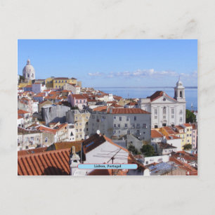 Lissabon, Portugal Postkarte