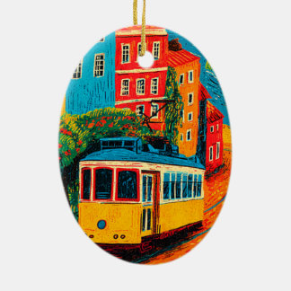 Lissabon Portugal Reise Keramik Ornament