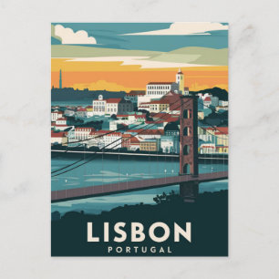 Lissabon Portugal - Reise Postkarte