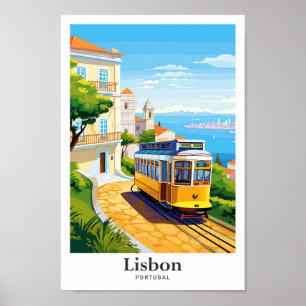 Lissabon Portugal Reisefotografie Poster
