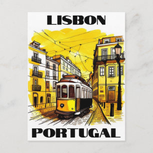 Lissabon Portugal Reisekarte Postkarte