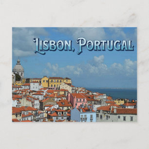 Lissabon, Portugal Reisekarte Postkarte