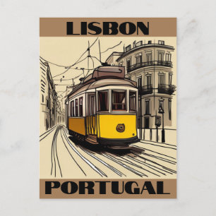 Lissabon Portugal Reisekarte Postkarte