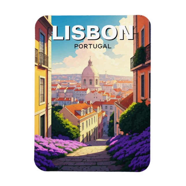 Lissabon Portugal Reisen Alfama National Pantheon Magnet (Vertikal)