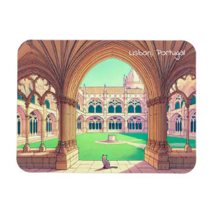 Lissabon Portugal Reisen Jeronimos Kloster Magnet