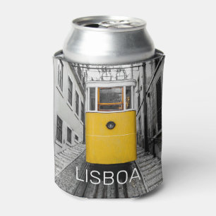 Lissabon Portugal Retro-Straßenbahn Vintage-Souven Dosenkühler