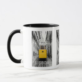 Lissabon Portugal Retro Tram Vintag Souvenir Tasse
