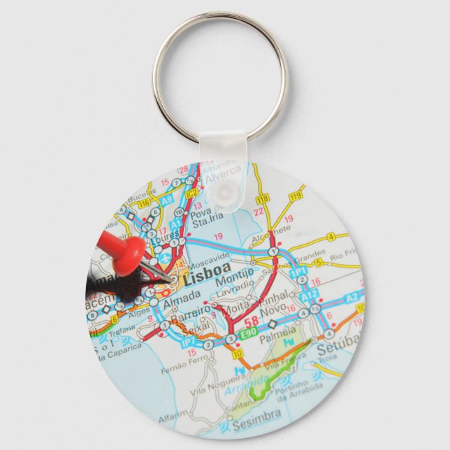Lissabon, Portugal Schlüsselanhänger (Vorderseite)