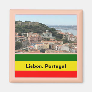 Lissabon, Portugal - Skyline Magnet