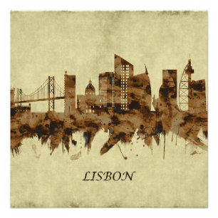 Lissabon Portugal Stadt Poster