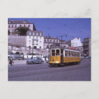 Lissabon Portugal Straßenbahn 1962 Postkarte