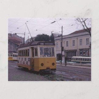 Lissabon Portugal Straßenbahn 1969 Postkarte