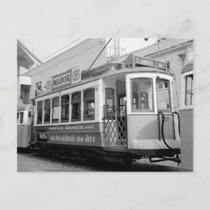 Lissabon Portugal Straßenbahn 1969 Postkarte