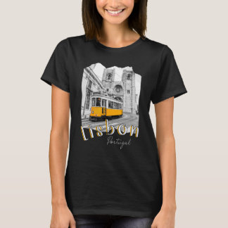 Lissabon Portugal Straßenbahn Portugiesisch Souven T-Shirt