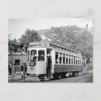 Lissabon Portugal Tram Postkarte der 50er Jahre