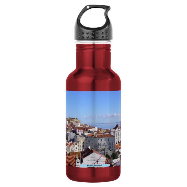Lissabon, Portugal Trinkflasche (Vorderseite)