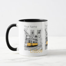 Lissabon Portugal Vintag Holiday Tram Souvenir