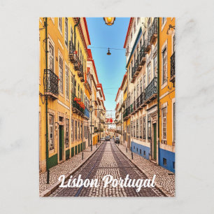 Lissabon - Portugal Vintag Postkarte