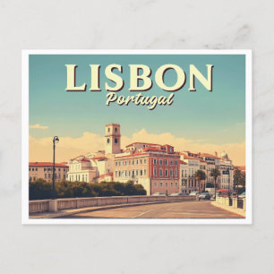 LISSABON PORTUGAL VINTAGE POSTKARTE