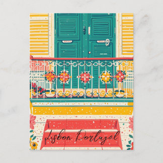 Lissabon Portugal vintage Postkarte