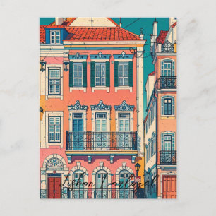 Lissabon Portugal vintage  Postkarte