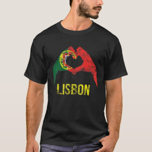 Lissabon Portugiesische Stadt Liebe Vintage Portug T-Shirt