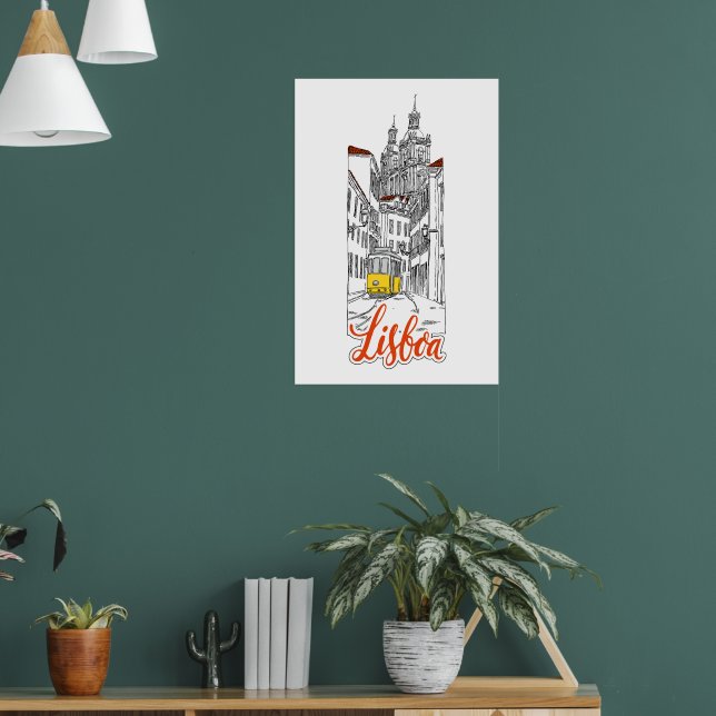 Lissabon Poster (Wohnzimmer 1)