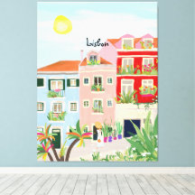 Lissabon-Reise farbenfroh