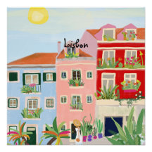 Lissabon-Reise farbenfroh