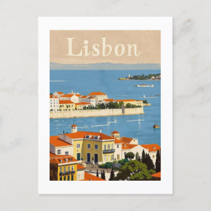 Lissabon - Reise Postkarte