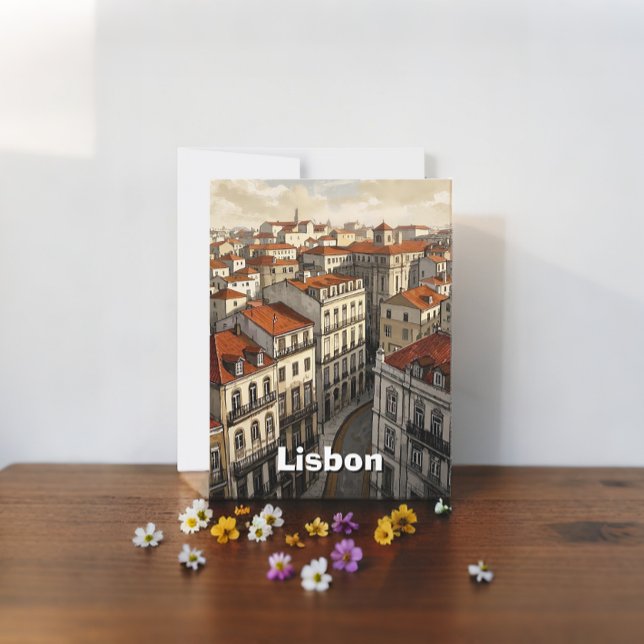 Lissabon-Reise Postkarte (Von Creator hochgeladen)